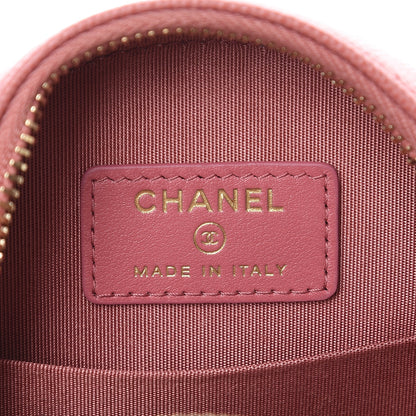 Chanel Caviar Quilted Round Filigree Crossbody Pink 6 of 9