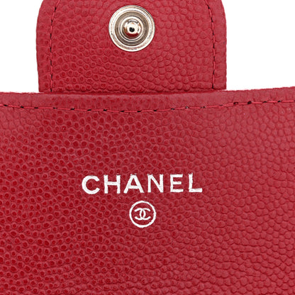 Chanel Caviar Quilted Large Gusset Flap Wallet Red 6 of 14