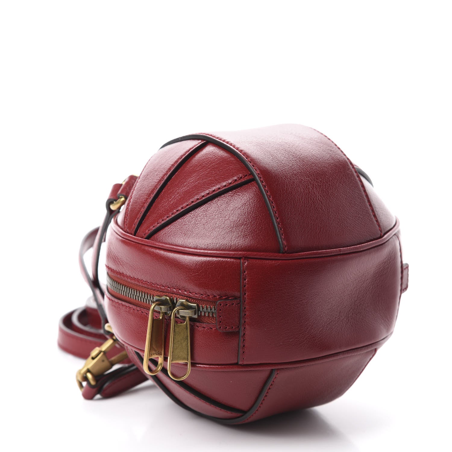 Gucci Piuma Lux Energy Mini Tifosa Basketball Shaped Shoulder Bag Romantic Cerise 4 of 10