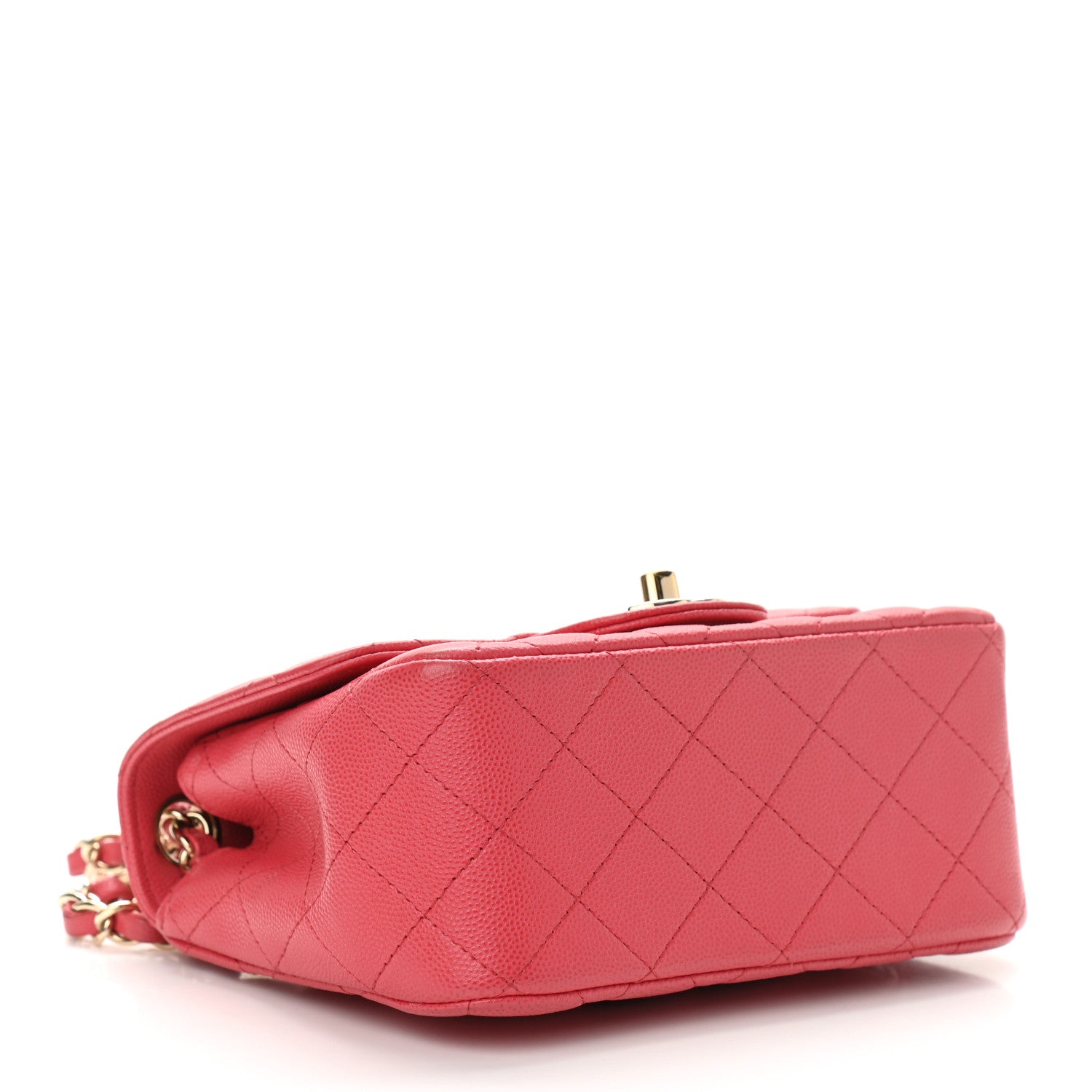 Chanel Caviar Quilted Mini Square Flap Pink 4 of 11