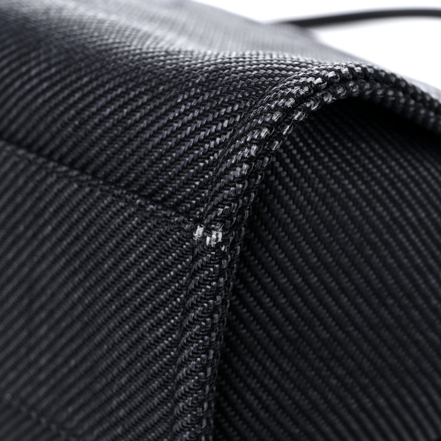 Woven Straw Raffia Small Deauville Tote Black