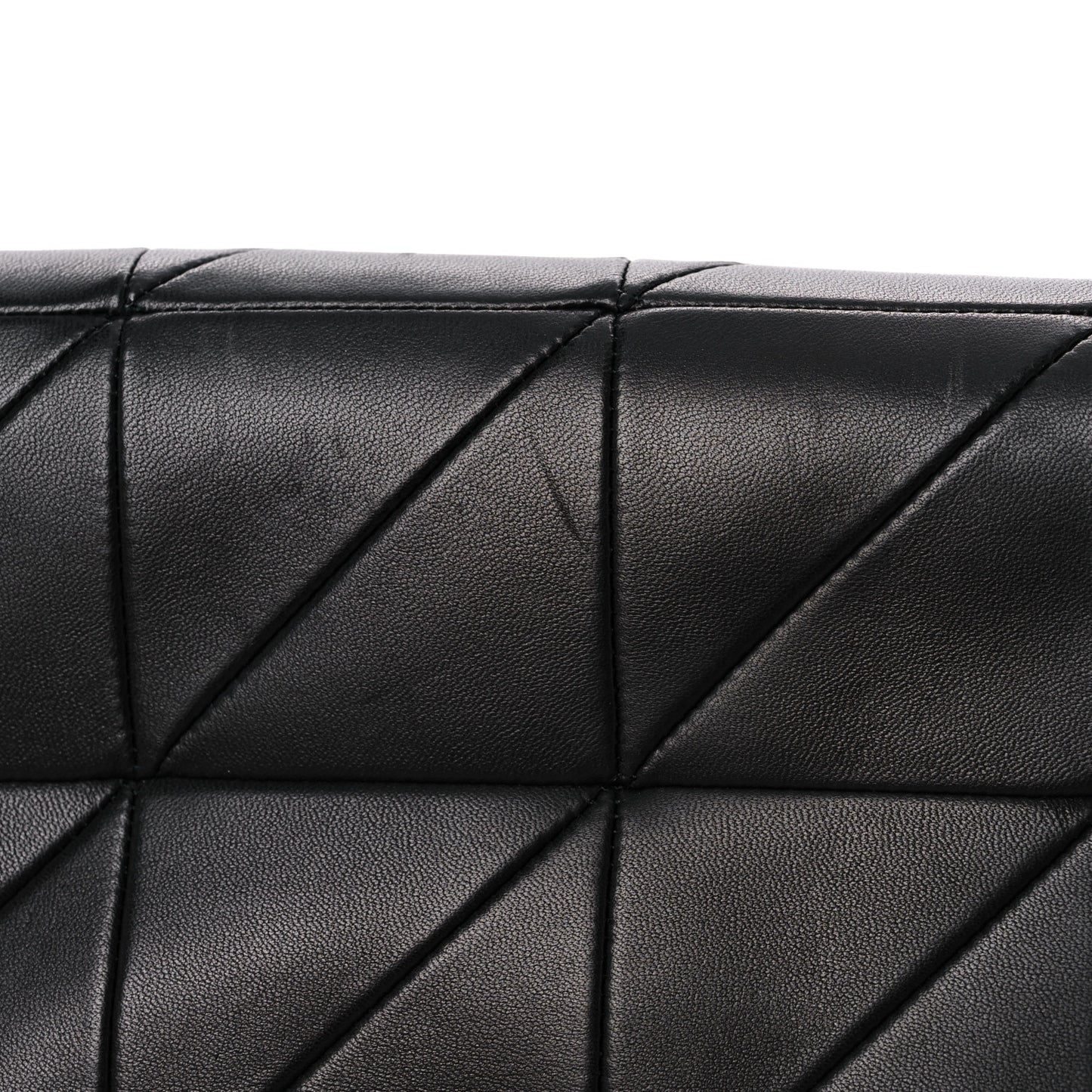 Lambskin Patchwork Monogram Large Jamie Black