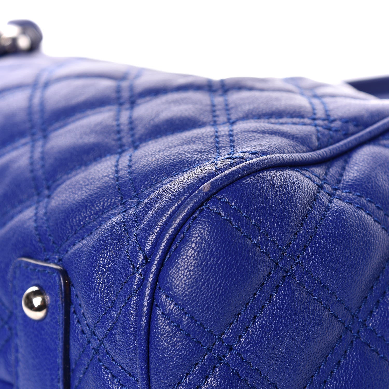 Marc Jacobs Calfskin Quilted Stam Bright Blue 10 of 12