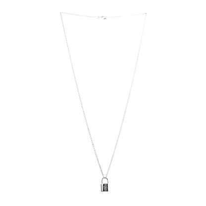 Louis Vuitton Sterling Silver Lockit Necklace 3 of 6