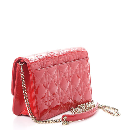 Christian Dior Patent Cannage Miss Dior Promenade Pouch Red 3 of 11