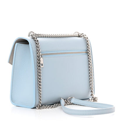 Louis Vuitton Soft Calfskin Mylockme Chain Bag BB Olympe Blue 3 of 14