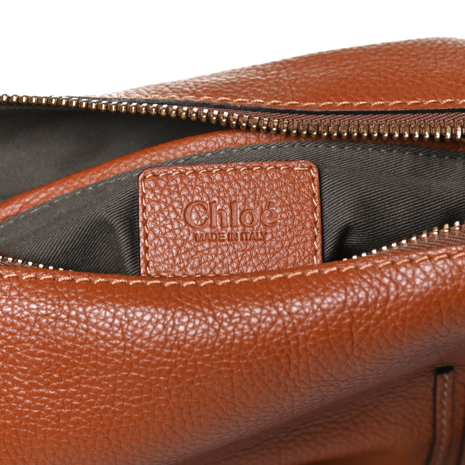Chloe Calfskin Medium Marcie Satchel Tan 6 of 15