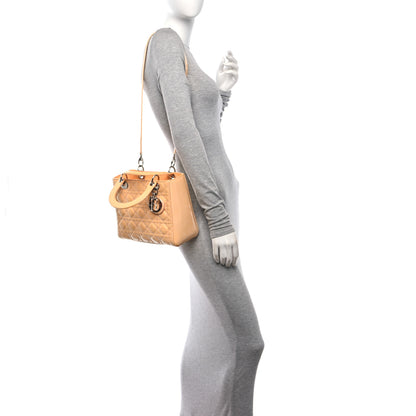 Christian Dior Patent Cannage Medium Lady Dior Yellow 2 of 12