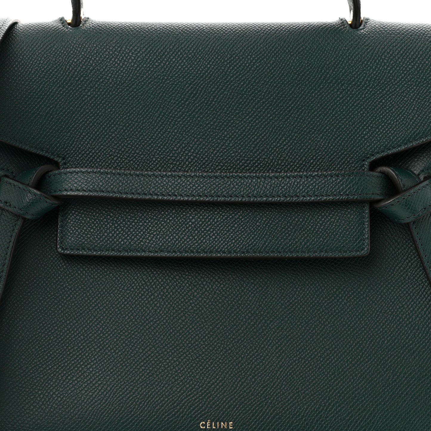 Grained Calfskin Micro Belt Bag Amazone