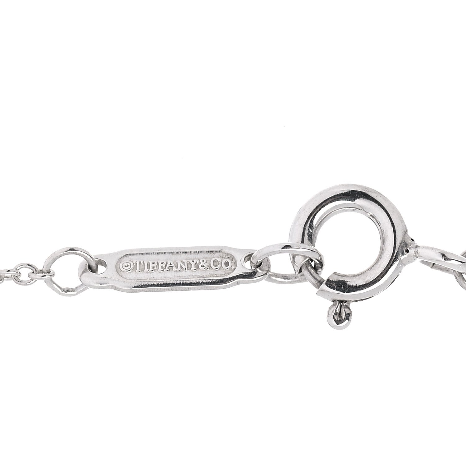 Tiffany Sterling Silver 1837 Interlocking Circles Pendant Necklace 4 of 7