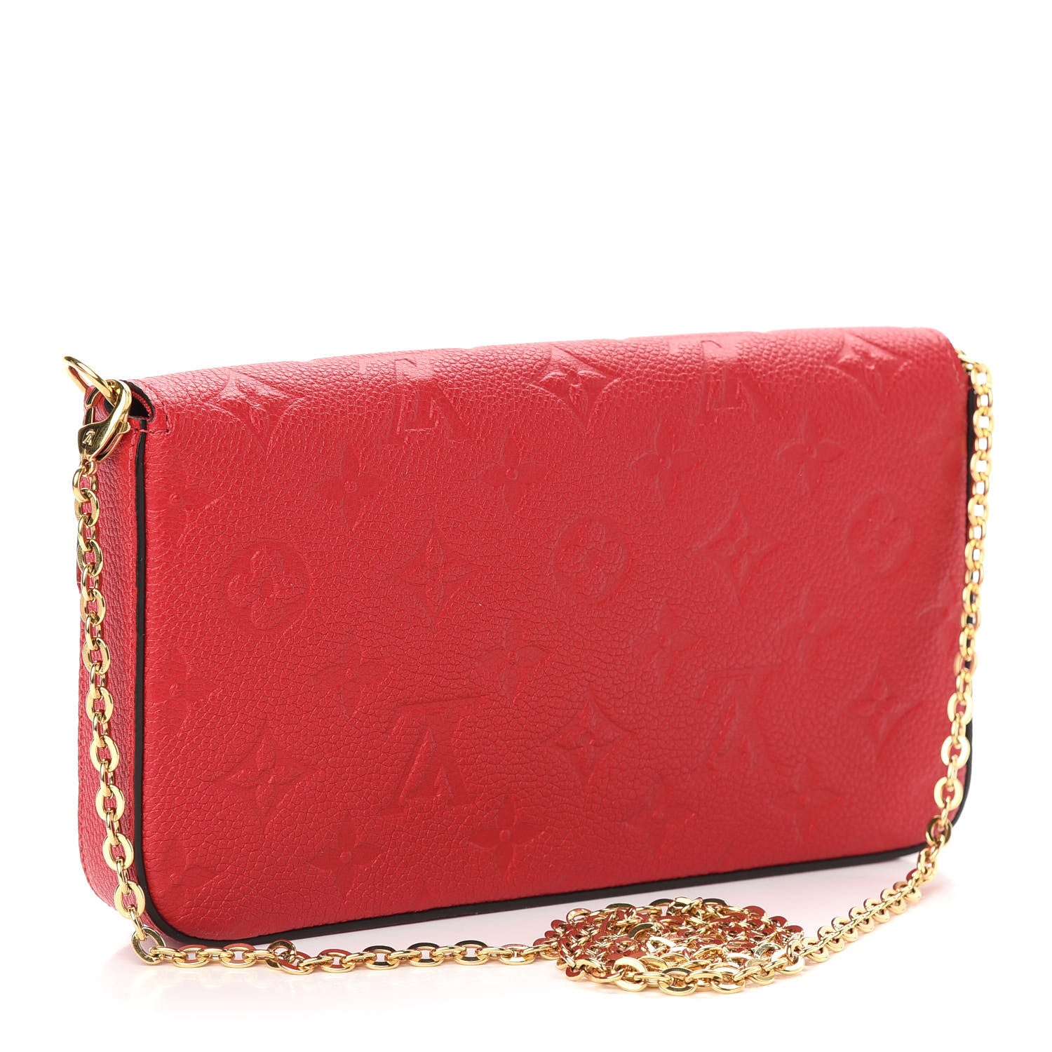 Louis Vuitton Empreinte Pochette Felicie Chain Wallet Cherry 3 of 8