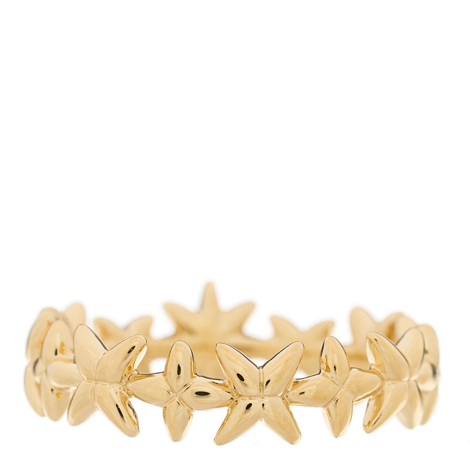David Yurman 18K Yellow Gold Diamond Starburst Constellation Ring 51 5.75 3 of 4