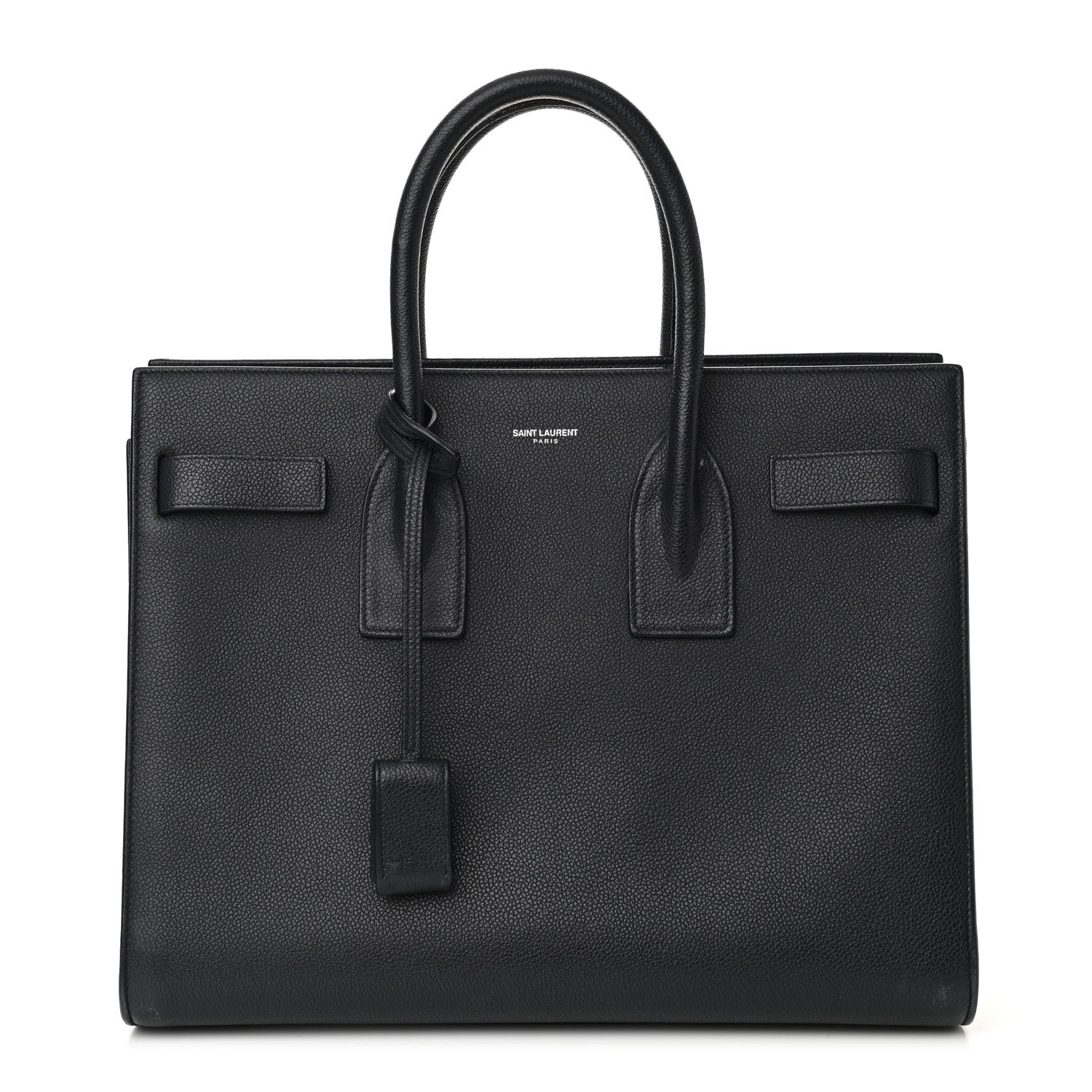 Saint Laurent Grained Calfskin Small Sac De Jour Black 1 of 14