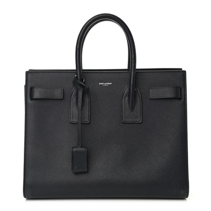 Saint Laurent Grained Calfskin Small Sac De Jour Black 1 of 14