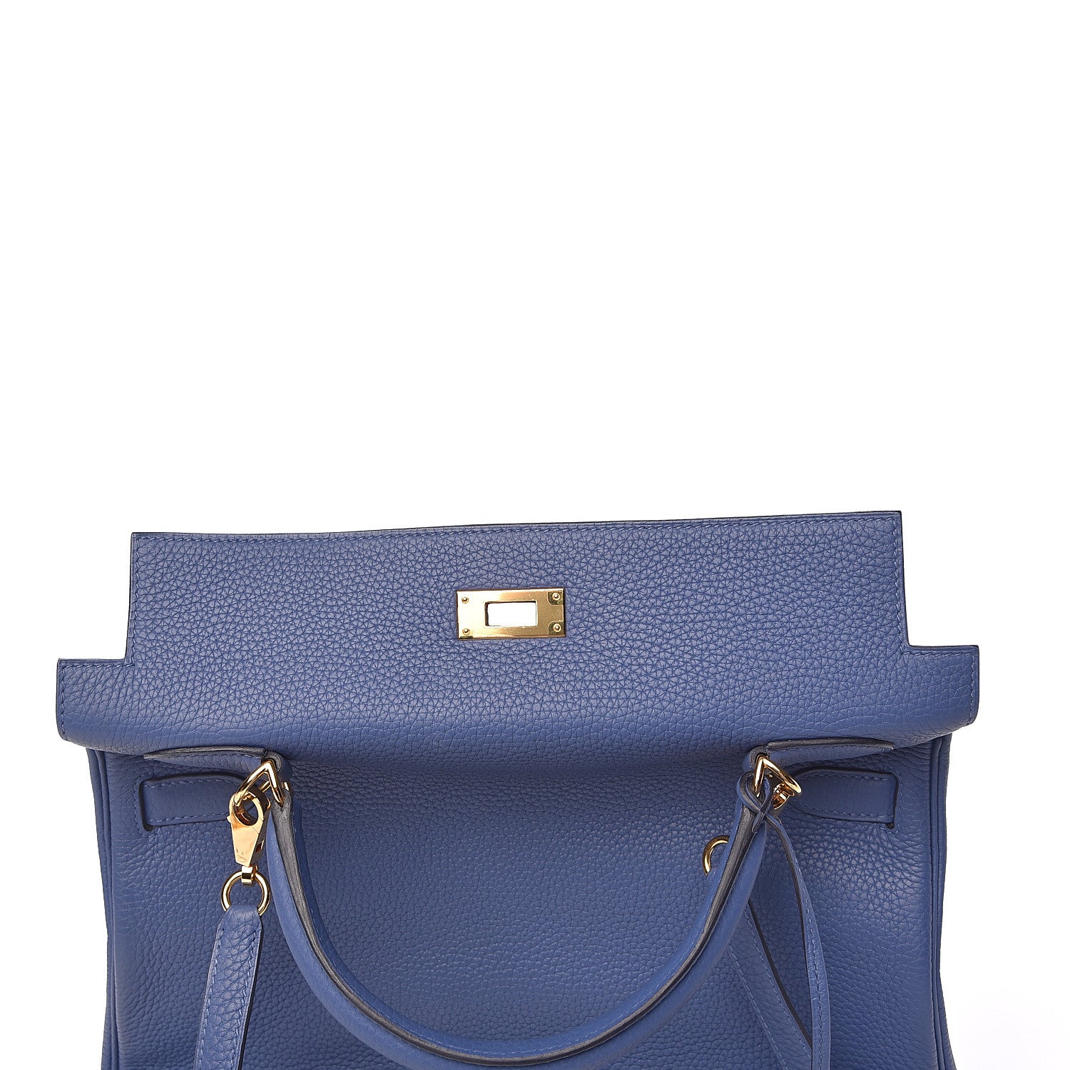 Hermes Taurillon Clemence Kelly Retourne 32 Bleu Brighton 31 of 42