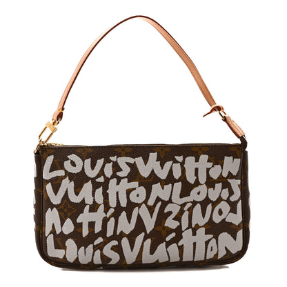 Louis Vuitton Monogram Graffiti Pochette Accessories Silver 1 of 7