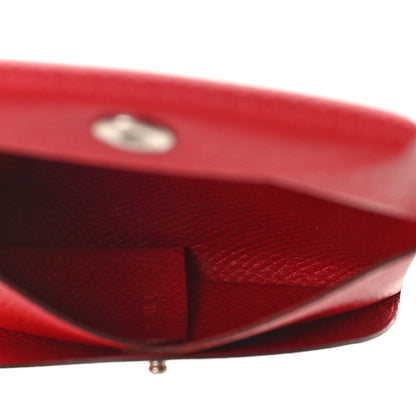 Hermes Epsom Bastia Coin Purse Rouge Casaque 5 of 8