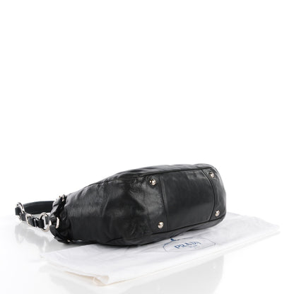 Prada Soft Calf Two Pocket Hobo Nero Black 4 of 11