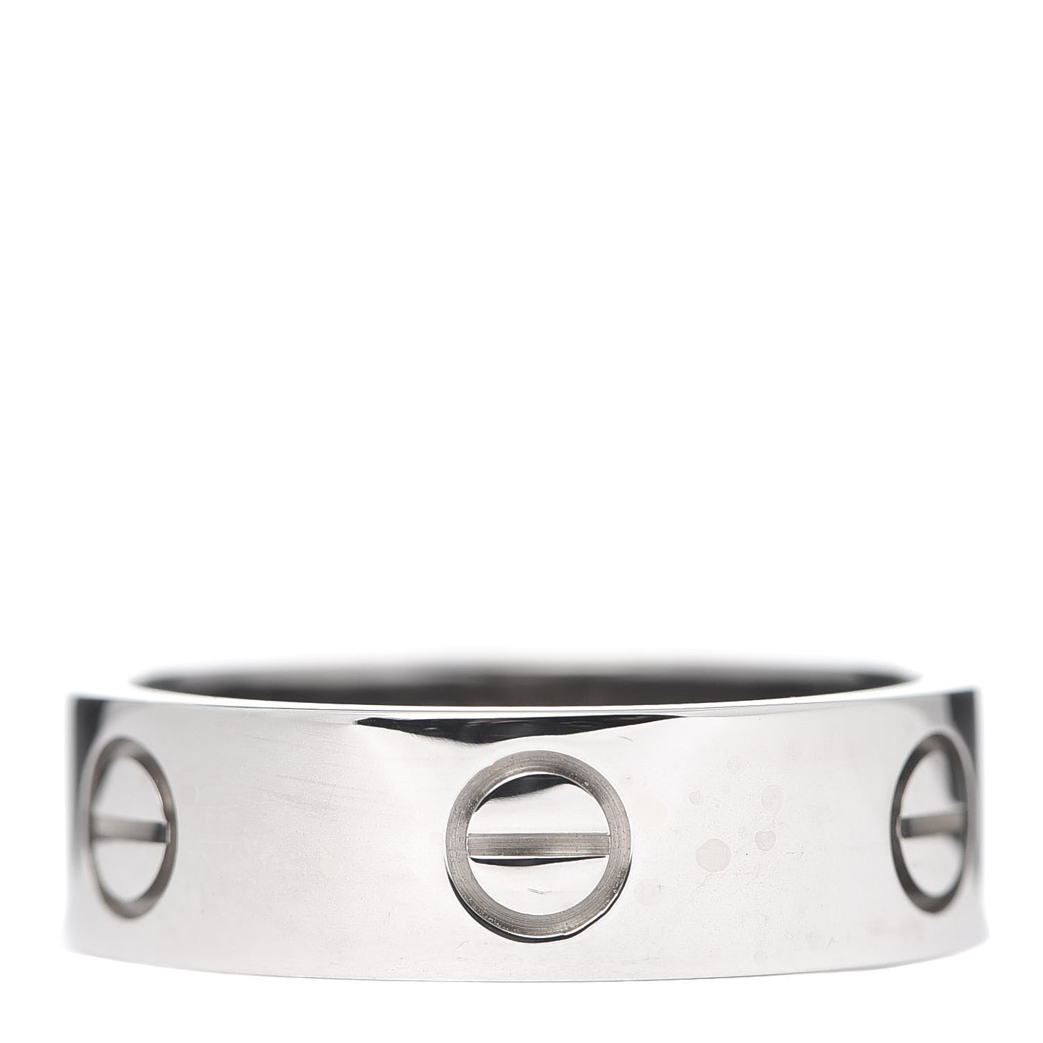 Cartier 18K White Gold 6mm LOVE Ring 57 8 3 of 6