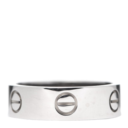 Cartier 18K White Gold 6mm LOVE Ring 57 8 3 of 6