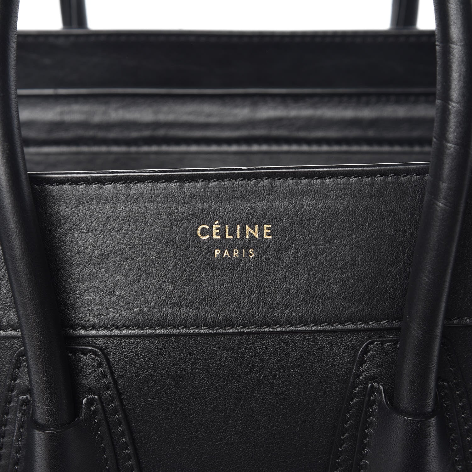 Celine Smooth Calfskin Micro Luggage Black 6 of 13