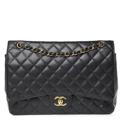 Chanel Caviar Quilted Maxi Double Flap Black 1 of 19