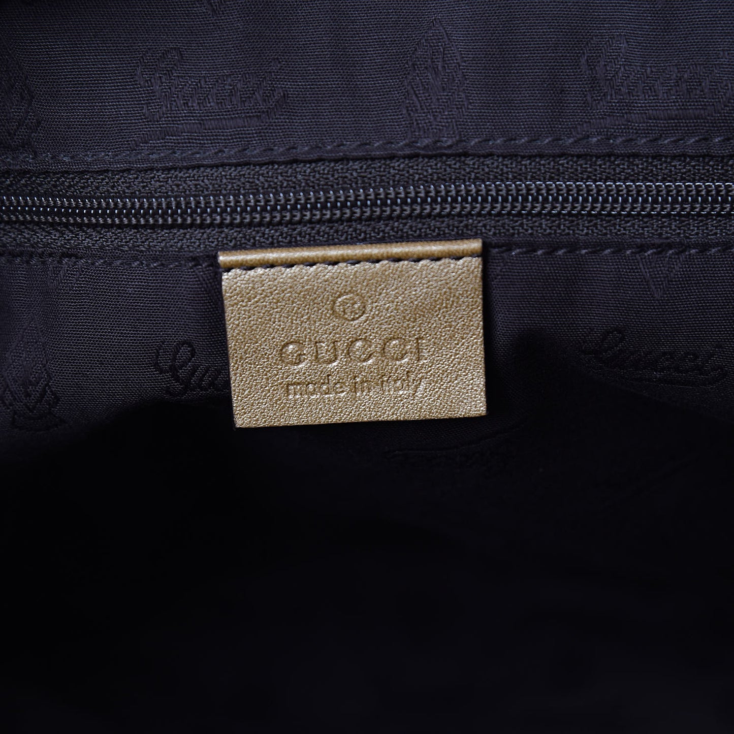 Guccissima Small D Ring Messenger Gold