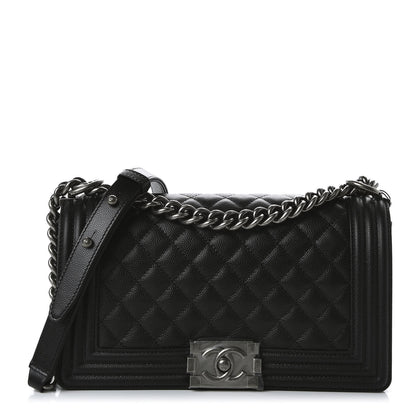 Chanel Caviar Quilted Medium Boy Flap Black 1 of 10