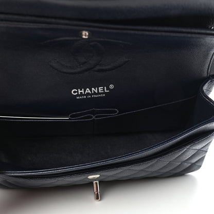 Chanel Caviar Quilted Medium Double Flap Navy 5 of 9