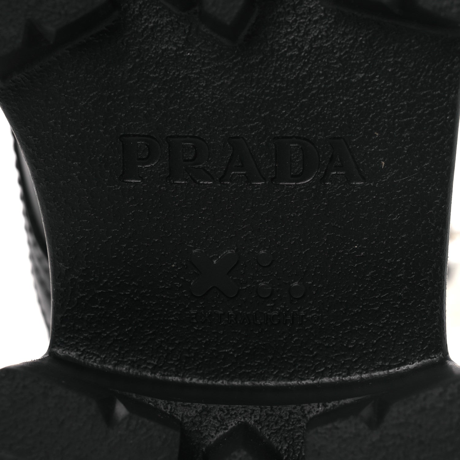 Prada Spazzolato Rois Nylon Metal Triangle Logo Monolith Pouch Pocket 55mm Boots 38 Black 8 of 12