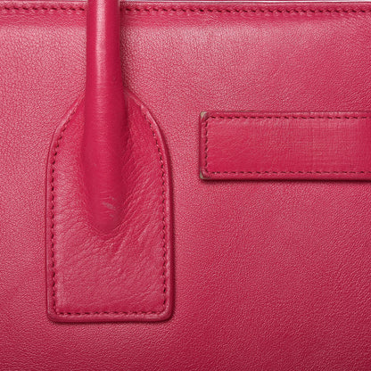 Saint Laurent Calfskin Small Sac De Jour Bubblegum 13 of 23