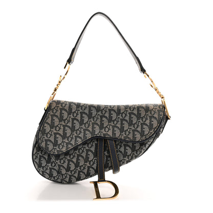 Christian Dior Monogram Saddle Bag Blue 1 of 13