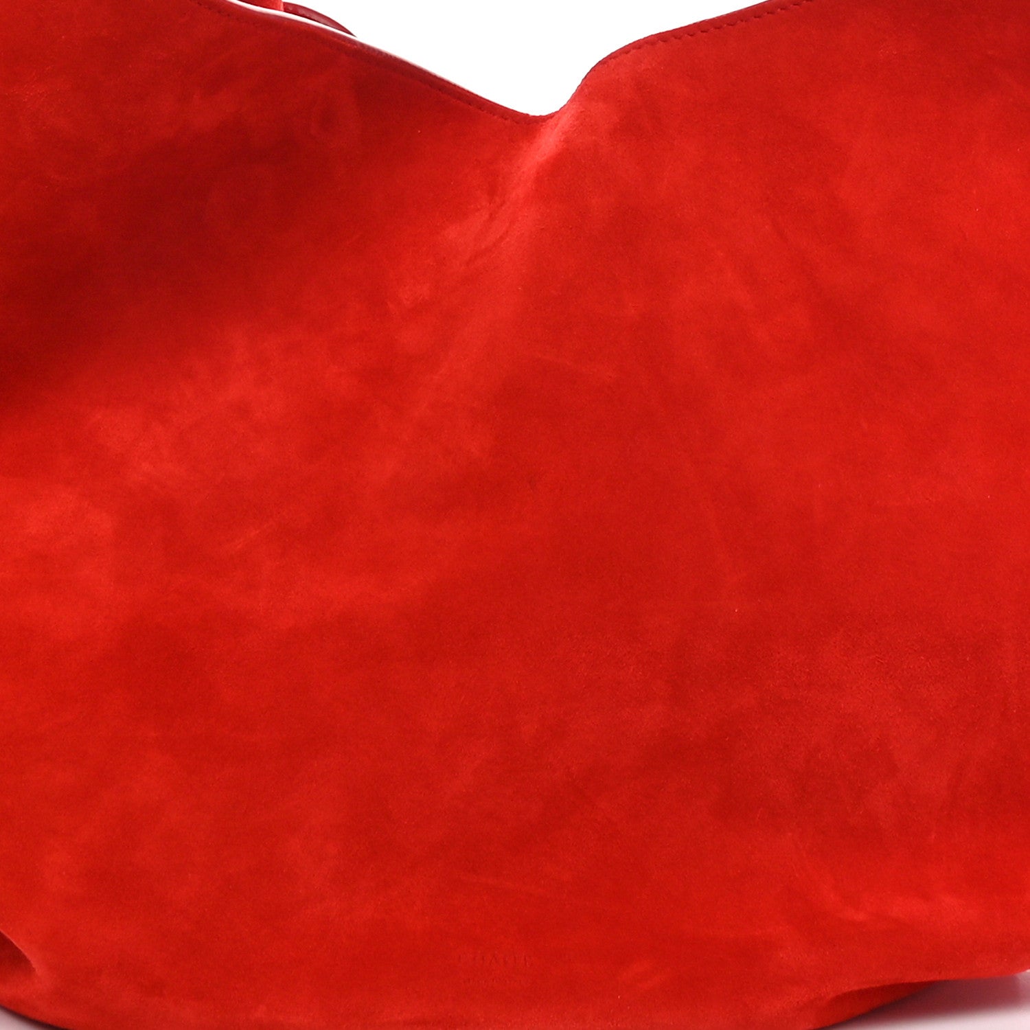 Khaite Suede Calfskin Medium Lotus Tote Red 8 of 10