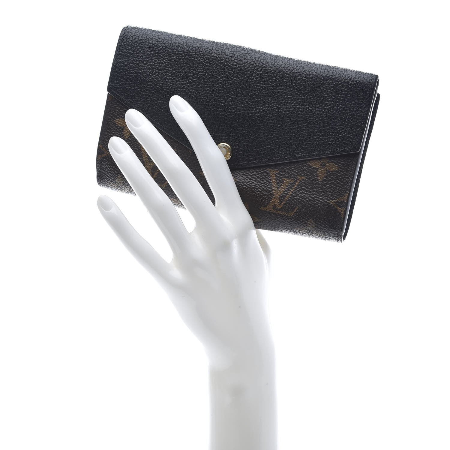Louis Vuitton Monogram Pallas Compact Wallet Black 2 of 11