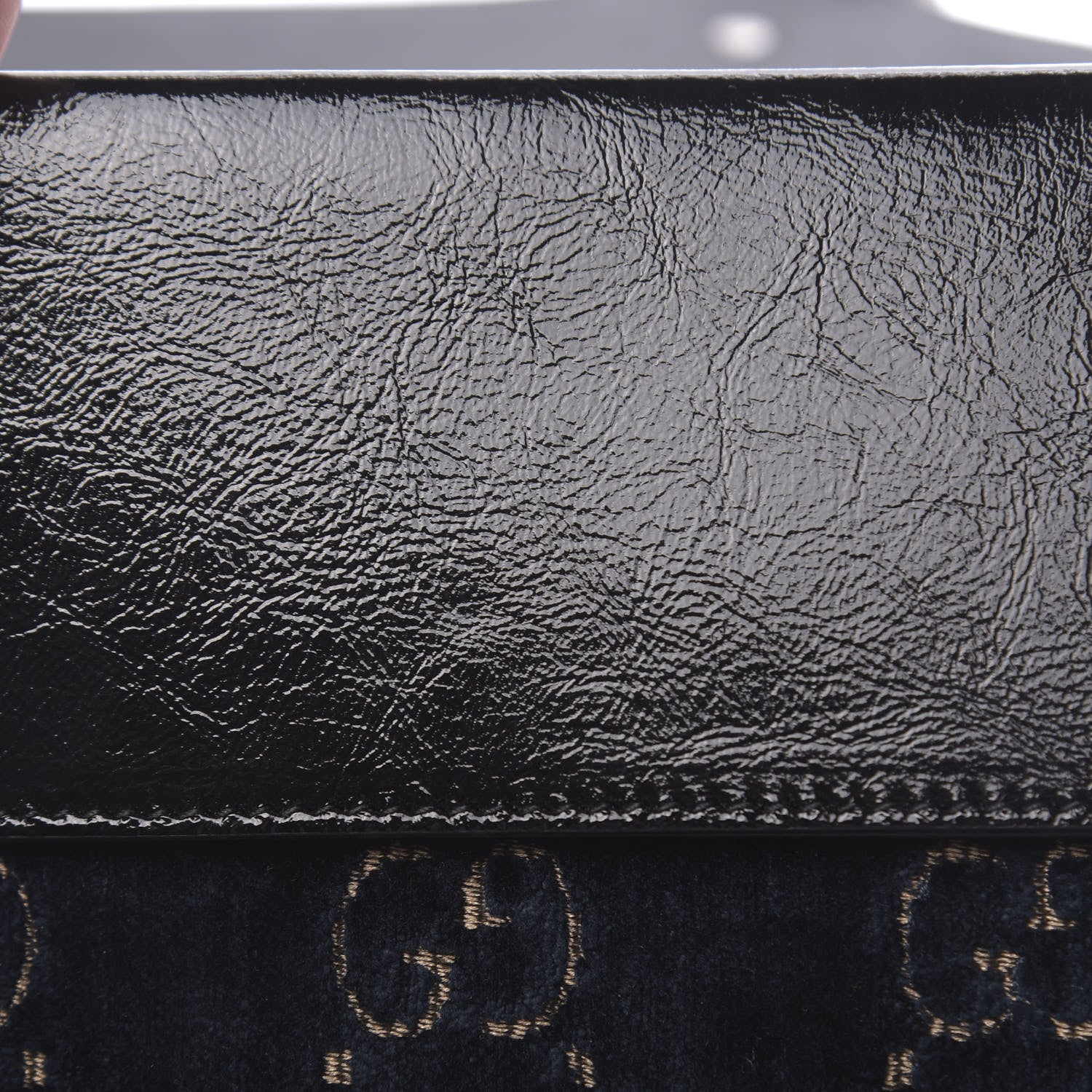 Gucci Velvet Skipper GG Monogram Small Dionysus Shoulder Bag Blue Beige Black 10 of 11