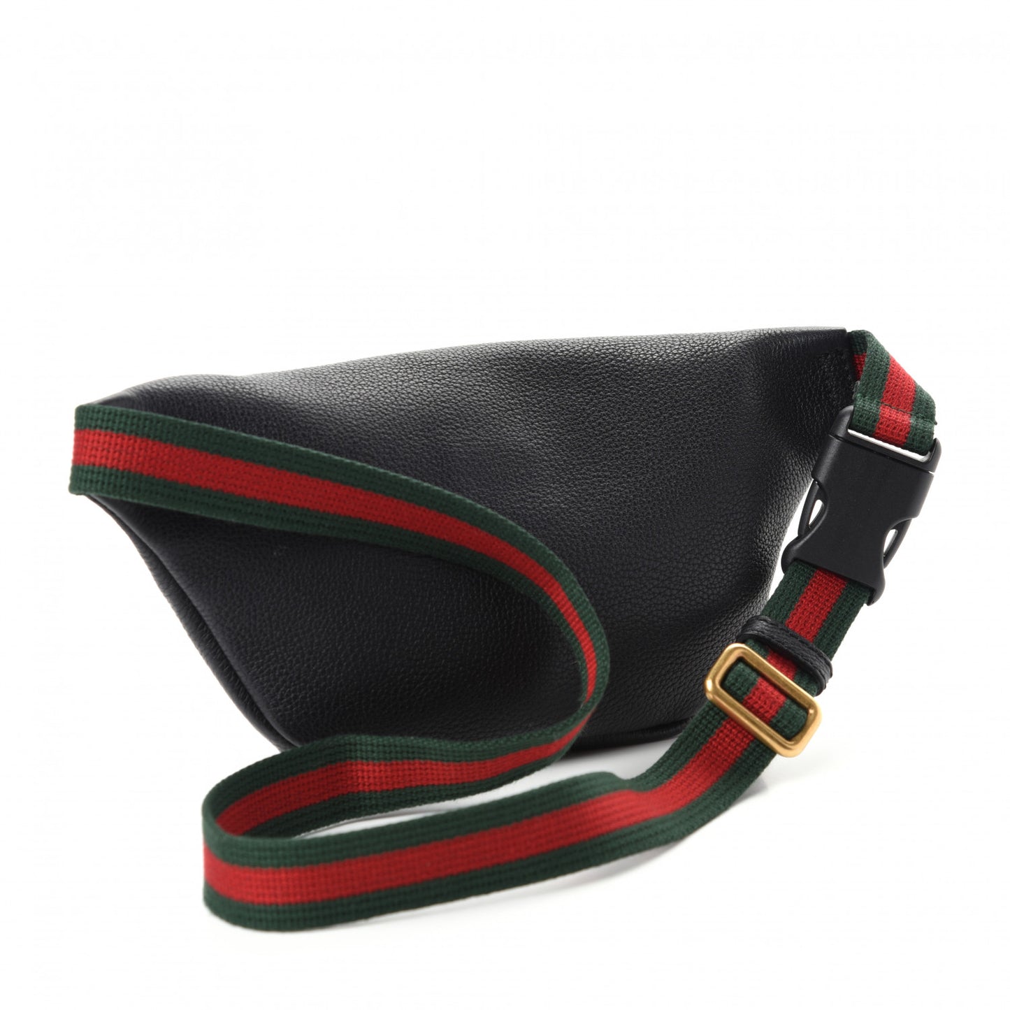Grained Calfskin Small Logo Belt Bag Black
