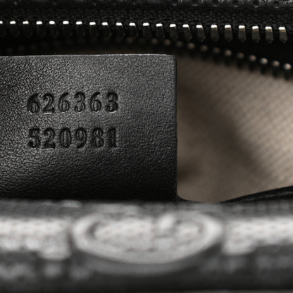 Gucci Calfskin GG Tennis Embossed Square Messenger Bag Black 7 of 14