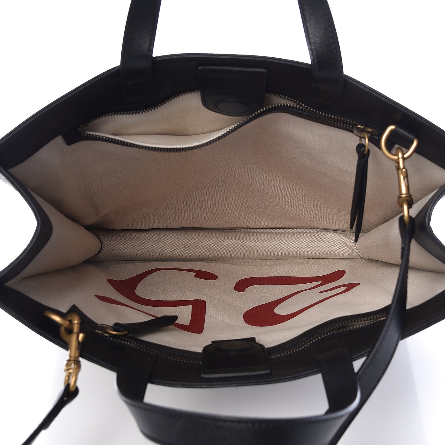 GG Supreme Monogram L'Aveugle Par Amour Print Vertical Tote Black