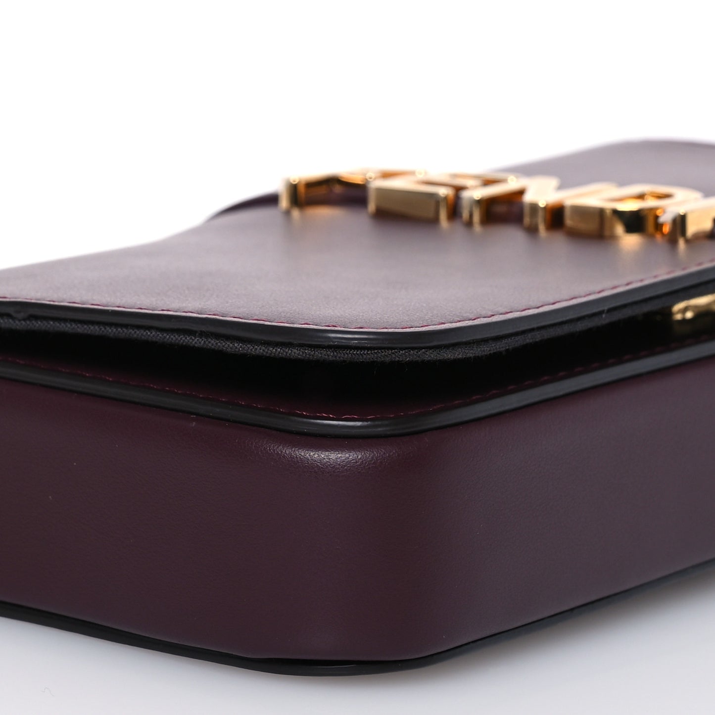 Vitello Grace Matte Fendigraphy Wallet on Chain Rosso Roma