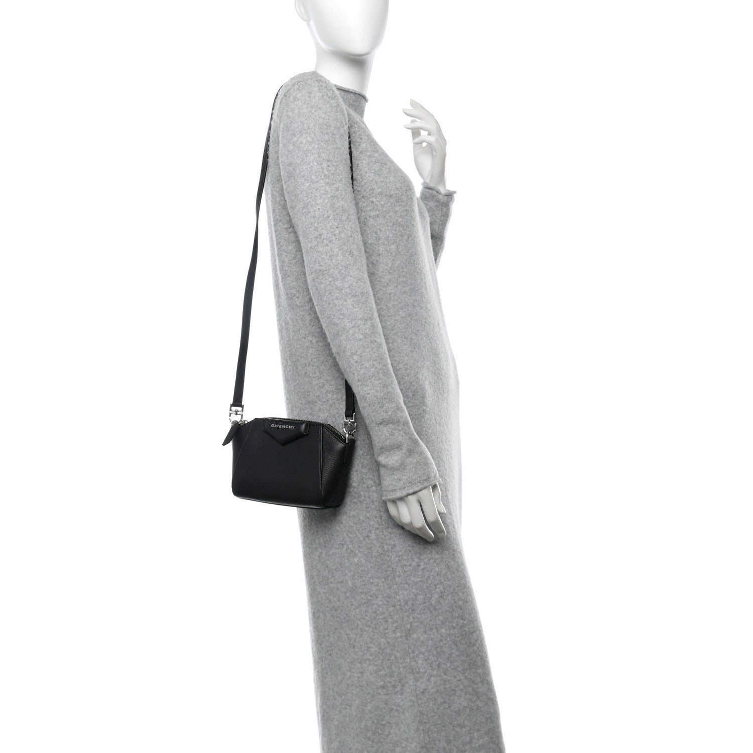 Givenchy Sugar Goatskin Nano Antigona Black 2 of 11