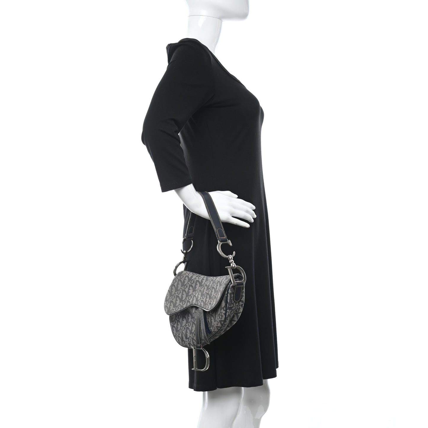 Monogram Saddle Bag Blue
