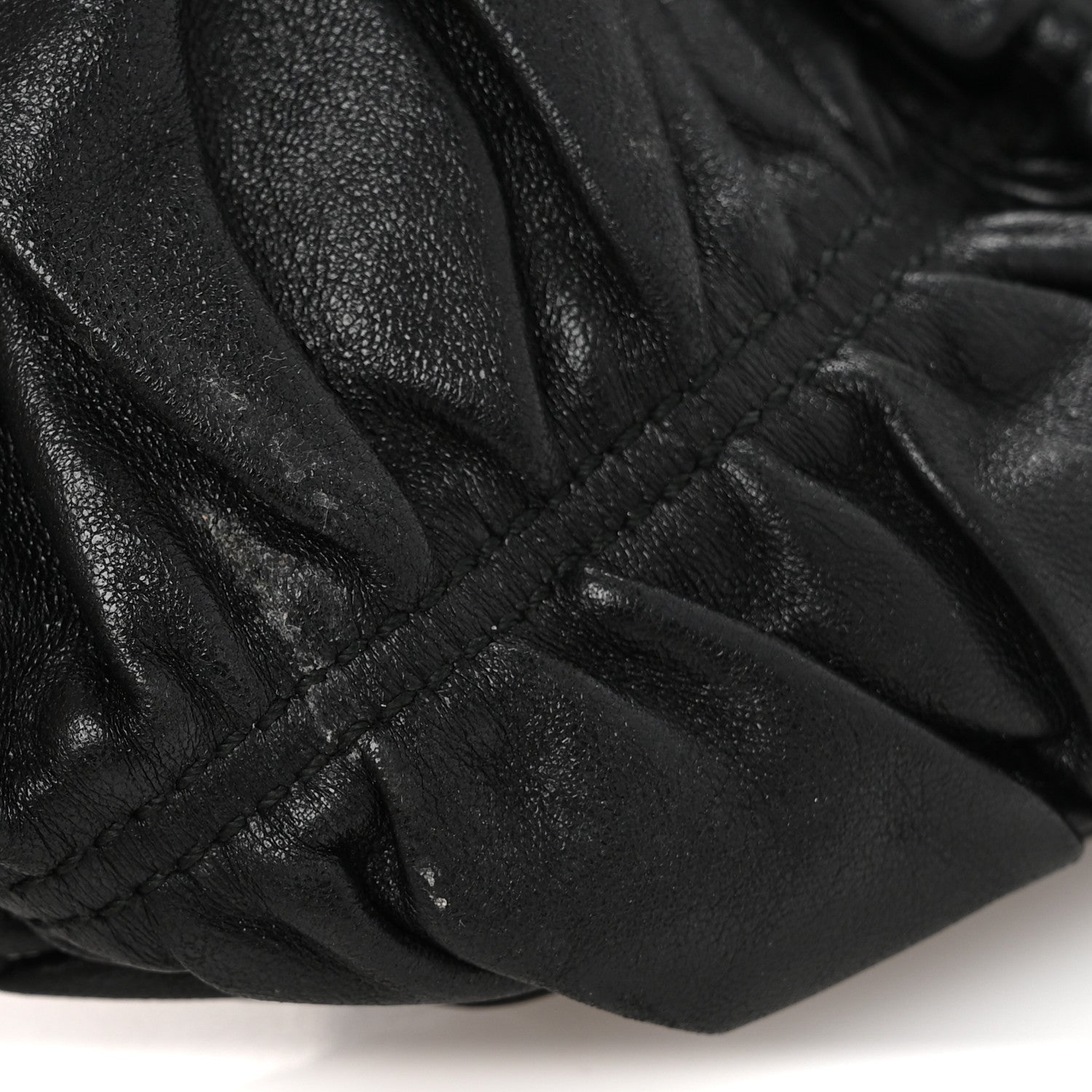 Prada Nappa Gaufre Wristlet Clutch Black 12 of 14