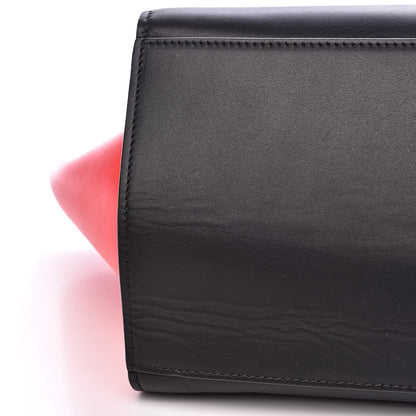 Celine Satin Calfskin Small Tri-Color Trapeze Alizarin 13 of 15