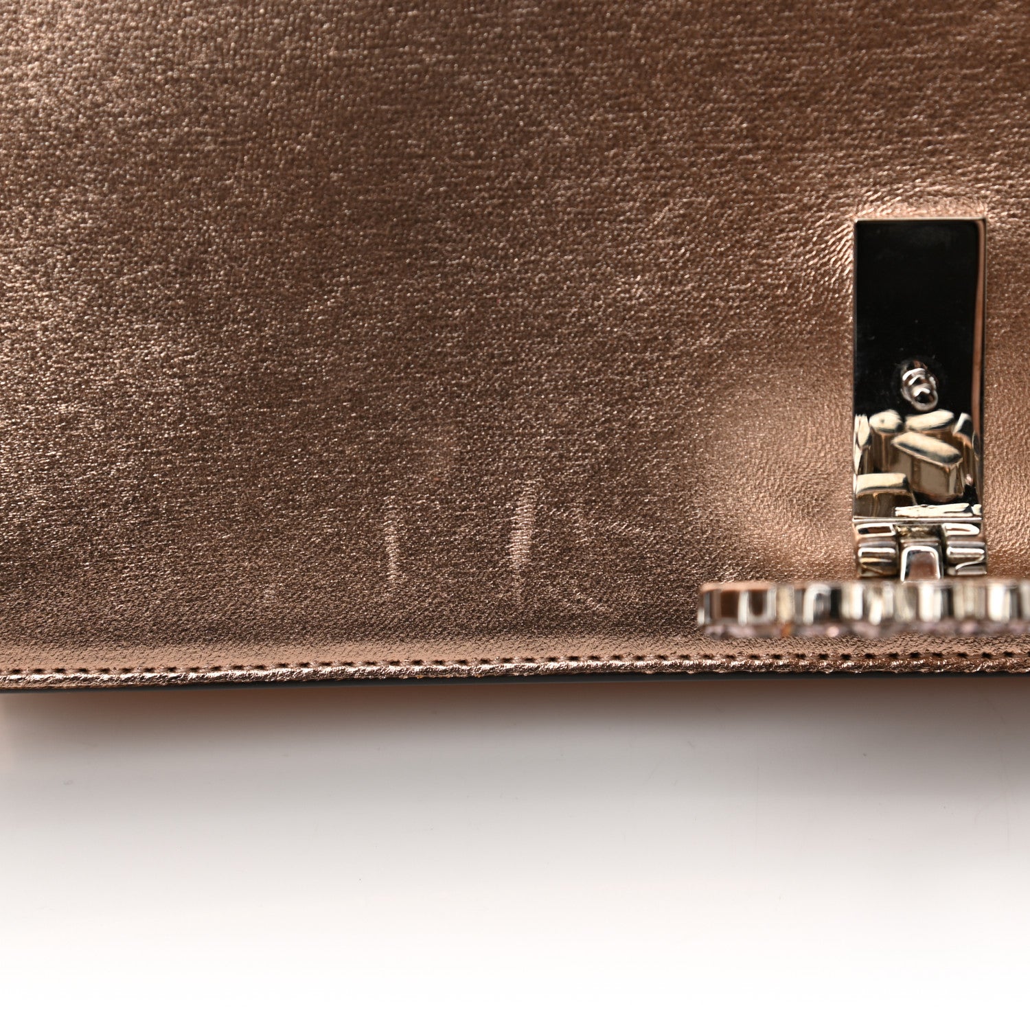 Gucci Metallic Nappa Crystal GG Broadway Shoulder Bag Pink 25 of 35