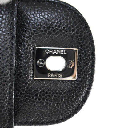 Chanel Caviar Quilted Jumbo Flap Black SHW 10 of 11
