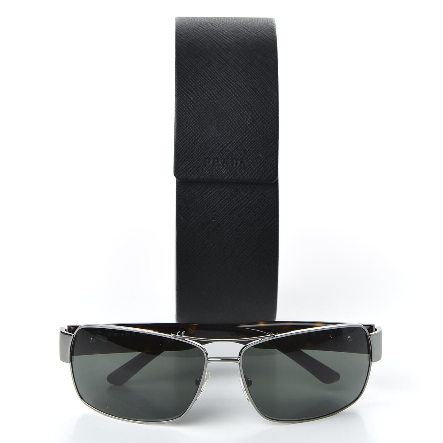 Acetate Aviator Sunglasses SPR 66O Black