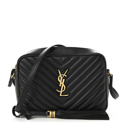 Saint Laurent Calfskin Matelasse Monogram Lou Camera Bag Black 1 of 11