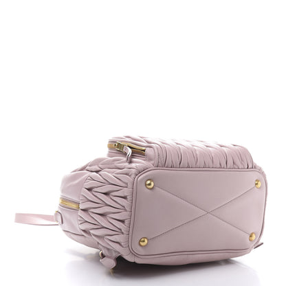 Miu Miu Nappa Matelasse Backpack Mughetto 3 of 9