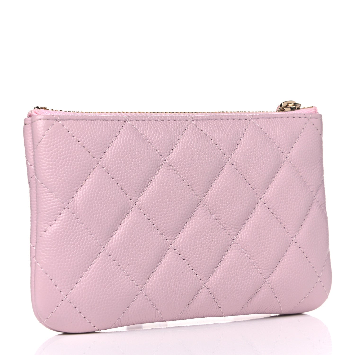 Chanel Caviar Quilted Small Cosmetic Case Light Pink 2 of 4