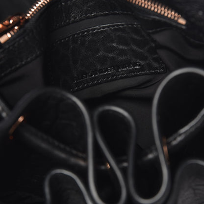 Alexander Wang Pebbled Lambskin Diego Bucket Black Rose Gold Hardware 6 of 8